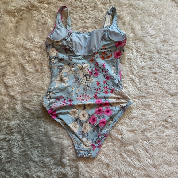 JOHNNY WAS Belladonna Floral One Piece Swimsuit - Size Small - Picture 5 of 7